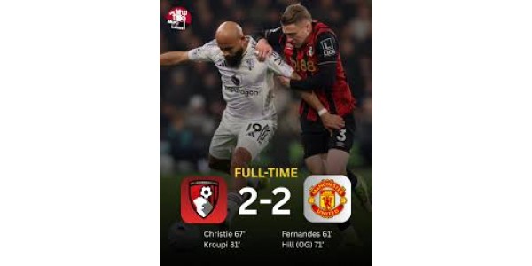 Manchester United 2-2 AFC Bournemouth
